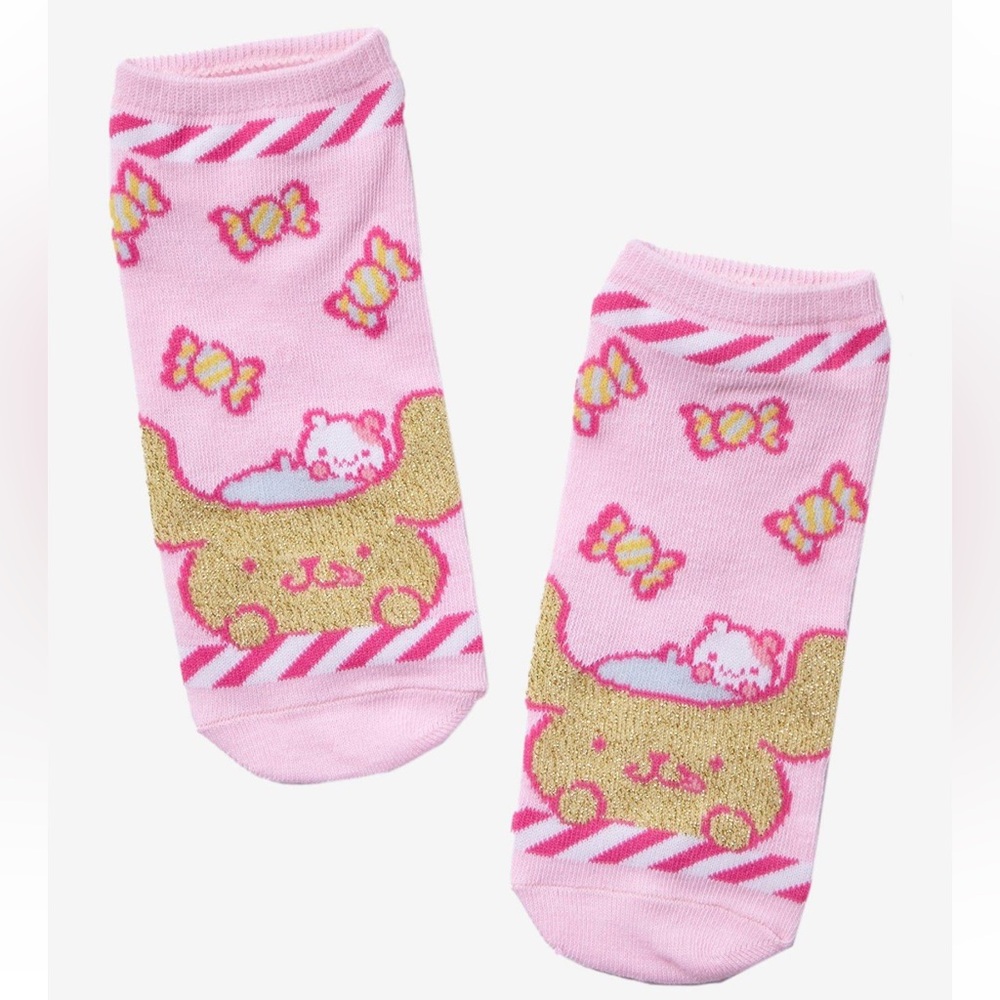 Sanrio Pompompurin Candy Glitter Socks Hot Topic